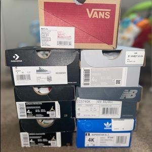 7 Pair of 4-4.5 infant Name Brand shoes!!!